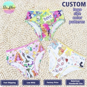 Calzones Tipo Bóxer de Bambú RTS para Niñas, Ropa Interior Infantil, 95% Bambú, Pantalones Cortos para Niñas - Product Image 1