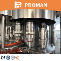 Machine de remplissage et de scellage automatique pour bouteilles en plastique PET 33cl 60cl 75cl, petite machine de remplissage d'eau minérale avec une capacité de 10000-12000 BPH