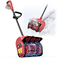 Pala da Neve Elettrica Senza Spazzole da 10 Pollici 1200W per Batteria 18V, 2400 Giri/Min con Gola Regolabile per Vialetti e Passaggi Pedonali