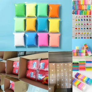 SIWEI tas 100g buatan tangan, Super ringan pengering udara plastik pemodelan tanah liat buatan tangan pendidikan 3D Playdough & Alat Slime - Product Image 3