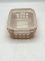 Boîte à lunch en verre borosilicate de haute qualité, compatible micro-ondes, récipient de stockage alimentaire avec compartiments, résistant aux fuites, bol de préparation des repas