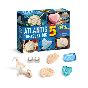 Đại Dương Loạt Khối Đào Atlantis Kho Báu Incloud Ngọc Trai Đá Quý Hóa Thạch Đào Đồ Chơi Cho Trẻ Em