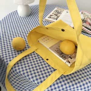 Hand-held <b>Canvas</b> Lunch Box Bag Korean Style Small Handbag Vintage Candy Color <b>Tote</b> Bag for Daily Use - Product Image 2