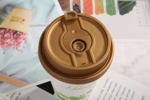 Vasos de plástico desechables modernos de 90mm con tapa para bebidas frías Impresión personalizada para jugo o bebidas calientes - Product Image 5