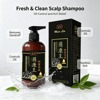 Minyak Herbal Anti Ketombe Pereda Gatal Kulit Kepala Pengontrol Minyak Antibakteri Berbahan Dasar Tumbuhan, Pembersih Rambut, Sampo Label Pribadi Khusus