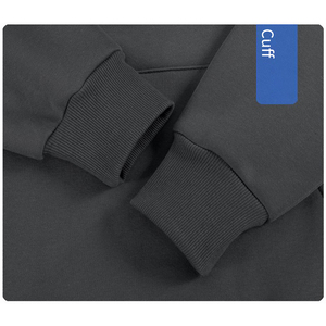 500 GSM Berber Fleece 65.2% Cotton 34.8% <b>Polyester</b> Plain Pullover Hoodies Unisex Custom High Quality Streetwear <b>Hoodie</b> - Product Image 6