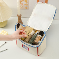 Sac de rangement en polyester BRM, mignon, en forme de petite maison, grande capacité, portable, organiseur de toilette, cadeau de premier anniversaire