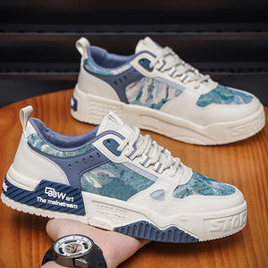 SFS 39-44 Chaussures de sport pour hommes à semelles épaisses antidérapantes, confortables, décontractées, style marche, course à pied, chaussures de mode pour hommes - Product Image 4