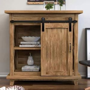 ชุดอุปกรณ์ประตูบานเลื่อนแบบมินิ WEKIS รุ่นโมเดิร์น สำหรับตู้  วัสดุเหล็กทนทาน ใช้ได้ทั้งภายใน/ภายนอก  ประตูบานเลื่อนแบบกันเสียงสองชั้น - Product Image 6