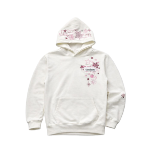 Produttore di Felpe con Cappuccio Bianche Ricamate in Cotone Felpato per <span class=keywords><strong>Streetwear</strong></span> Personalizzato - Product Image 2