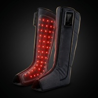 Bottes de récupération électriques à lumière rouge LED, sans fil, personnalisables, 3 modes, USB, pour la circulation sanguine des pieds, masseur chauffant pour jambes et mollets, à air comprimé