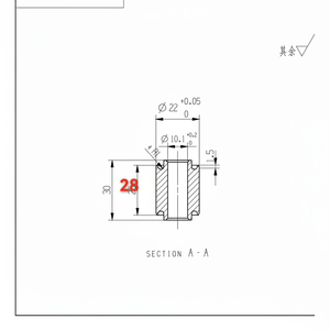 Douille/Bloc silencieux, diamètre 10/22 x longueur 28/30 - Product Image 1