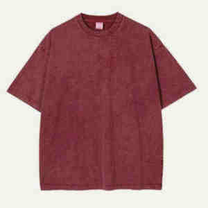 เสื้อยืดผ้าคอตตอนสำหรับผู้ชายและผู้หญิงทรงหลวมย้อนยุคสำหรับฤดูร้อนกำหนดเองได้ - Product Image 2