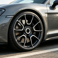 Jantes de voiture de tourisme JWYC personnalisées de 19 à 22 pouces pour BMW 991 Audi, jante concave profonde, centre verrouillable, alliage forgé, finition noire