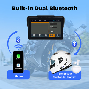 Pantalla Inalámbrica CarPlay Keykeer de 7 Pulgadas, Gran Venta, Bajo Precio, Navegación Android Auto para Motocicleta, <span class=keywords><strong>GPS</strong></span> con Resistencia al Agua IP67 - Product Image 6