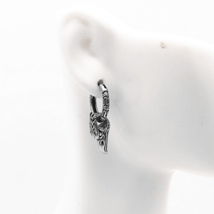 Pendientes de Aro con Cabeza de Águila Yunique, Diseño Geométrico de Acero de Titanio, Joyería Unisex para Uso Diario, Origen Guangzhou - Product Image 4