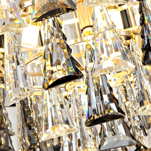 Lustre décoratif en cristal moderne <span class=keywords><strong>de</strong></span> luxe pour salle <span class=keywords><strong>de</strong></span> banquet d'hôtel, salon, villa, duplex, escalier, style nordique - Product Image 5