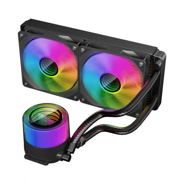 ESGAMING Manufacturer 240mm CPU AIO Liquid Cooler Computer Pc Water Cooler Radiator With 3D Design Water Cooling Head