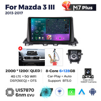 MEKEDE M7 7870 8 cœurs Lecteur audio Android Car-play Auto AM BT5.0 Navigation GPS Lecteur multimédia de voiture pour Mazda 3 III 2013-2017