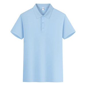 เสื้อโปโลแขนสั้นสีพื้นผ้าฝ้ายชุดทำงานสำหรับทุกเพศสวมใส่ได้ทุกวัน - Product Image 2