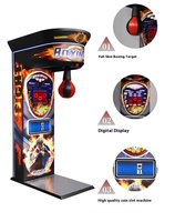 Machine d'arcade Black King Boxing Super Blaster, machines de frappe avec accepteur de billets, jeu de boxe et de kick à monnayeur