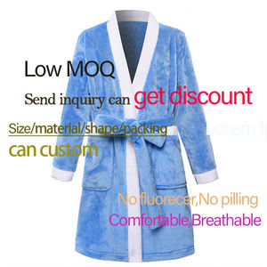 <span class=keywords><strong>Pijamas</strong></span> con logotipo personalizado para niños, ropa de dormir de secado rápido para niñas, bata de baño de microfibra, venta al por mayor - Product Image 3