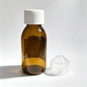 Flaconi in vetro per confezionamento all'ingrosso con tappo a facile apertura Makatussin Flasche 80 ml, tappi farmaceutici con dosaggio da 20 ml - Product Image 6