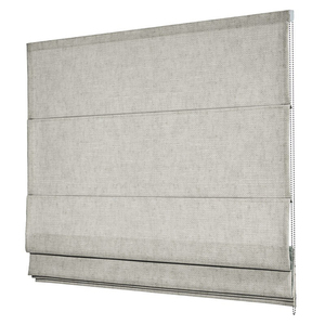 Double couche de <span class=keywords><strong>lin</strong></span> aspect écologique 100% stores romains occultants rouleau de levage vertical intégré pour les fenêtres françaises Plain Technique - Product Image 1