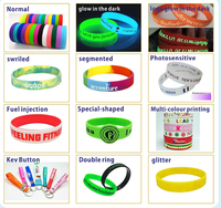 Bracelet en silicone souple écologique, bracelet en caoutchouc vert et rouge, créez votre propre logo, bracelet en silicone pour cadeaux promotionnels