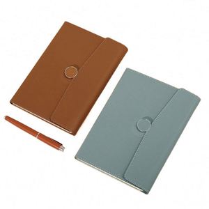 A5 A6 PU Leather Printed <b>Journal</b> Set Custom Thermal Bound Hardcover Travel Business Office Meetings Personal Planner - Product Image 3