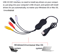 Carte adaptateur de capture vidéo USB 2.0 DVR vidéo 4 canaux vidéo TV DVD VHS TV pour Win7/8/10/XP/Vista est en promotion