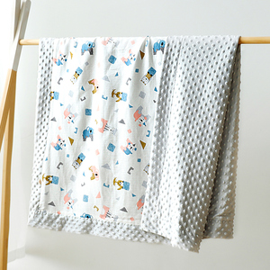 <span class=keywords><strong>Couverture</strong></span> pour bébé pour garçons et filles <span class=keywords><strong>Couverture</strong></span> de réception en peluche douce Minky avec support en pointillés pour nouveau-né <span class=keywords><strong>Couverture</strong></span> de <span class=keywords><strong>lit</strong></span> pour bambins - Product Image 4