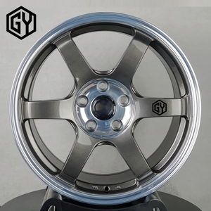 Jantes en alliage de style JDM à 6 branches, concaves profondes, de 17, 18 et <span class=keywords><strong>19</strong></span> pouces, pour Honda Civic, Nissan, Toyota - Product Image 1