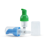 Pompe à mousse en plastique de 40 mm avec fermeture à nervures anti-déversement pour flacons de cosmétiques, savon liquide, lotion, parfum
