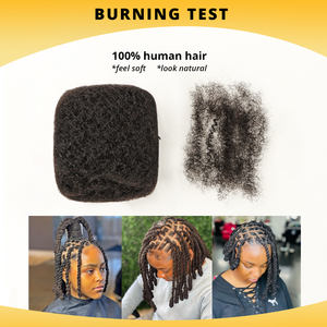 Orientfashion Human Wentels Groothandel Vlechten Haar Bulk <span class=keywords><strong>Afro</strong></span> <span class=keywords><strong>Kinky</strong></span> Menselijk Haar | <span class=keywords><strong>Afro</strong></span> <span class=keywords><strong>Kinky</strong></span> Bulk Menselijk Haar Voor Mini Twist - Product Image 3