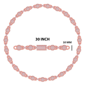 Collar de tenis de plata de ley 925 con cadena de eslabones de bola, diamantes de color D VVS1, joyería de lujo para hombres y mujeres, regalo de boda - Product Image 6