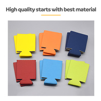 YS YS-077 Promotionnel 12 oz Couleur Unie Néoprène Isotherme Imperméable Refroidisseur de Canettes Motif Pied-de-Poule Pliable