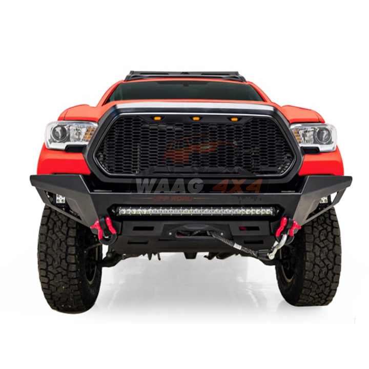 For Front Bumper 4x4 Bullbar 2016+ Accessories Black Toyota