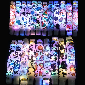 Tube Pop lumineux de 20cm, jouets pour enfants, jouets scintillants pour Halloween, fête de noël, bâtons lumineux, jouets extensibles de retour - Product Image 1