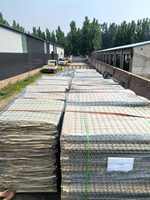 Maille carrée en fil de fer galvanisé haute résistance, gabions soudés, barrière défensive avec pliage pour bastion, contrôle des inondations