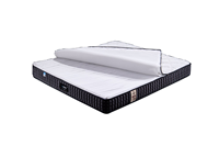 Matelas orthopédique à ressorts ensachés OEM, mousse haute densité, tissu tricoté respirant, matelas à ressorts roulé