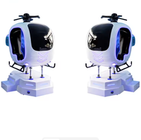 Simulador de Vuelo de Helicóptero y Avión Educativo de Realidad Virtual 9D con Visión Libre de 360 Grados, Máquina de PC para Interiores, Parque de Aventuras para Niños JiaYi