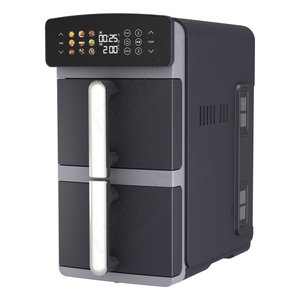 Nồi chiên không khí ngăn xếp đôi tốc độ nhanh hơn để nấu nhanh hơn và năng lượng sinh thái-biến cockwise hoặc chống cockwise làm nóng thức ăn đồng đều hơn - Product Image 5