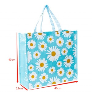 Sacs fourre-tout laminés imperméables personnalisés avec logo d'usine, grande capacité, sacs de shopping robustes en PP non tissé - Product Image 4