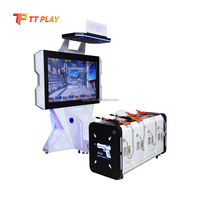 Simulateur de tir d'arcade commercial en métal et plastique, machine de jeux à monnayeur avec WiFi/écran 65 pouces, 4 jeux en anglais TT Play