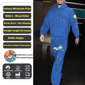 Sweat à capuche oversize 555 en molleton 100% coton de haute qualité, conforme à Stock X, impression 3D pour impression en relief, manches longues, avec capuche 555 - Product Image 1