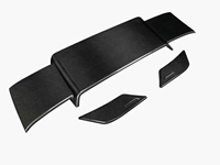 Aileron de couverture de pneu de secours de capot de moteur de barre lumineuse supérieure de fibre de carbone pour Mercedes Benz classe G W463 W464 pour Brabus 2019-2023