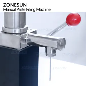 ZONESUN ZS-MGT1S मैनुअल लोशन कॉस्मेटिक मूंगफली का मक्खन सॉस शहद क्रीम दही गुड़ जाम जार बोतल पेस्ट भरने की मशीन
