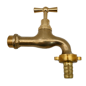 Grifo de latón de alta resistencia de 1 pulgada para jardín con manija cruzada - Product Image 1