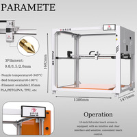 Imprimante 3D FDM avec volume d'impression de 1000 mm, Klipper et WiFi pour le prototypage rapide de composants automobiles, de meubles et d'outillage